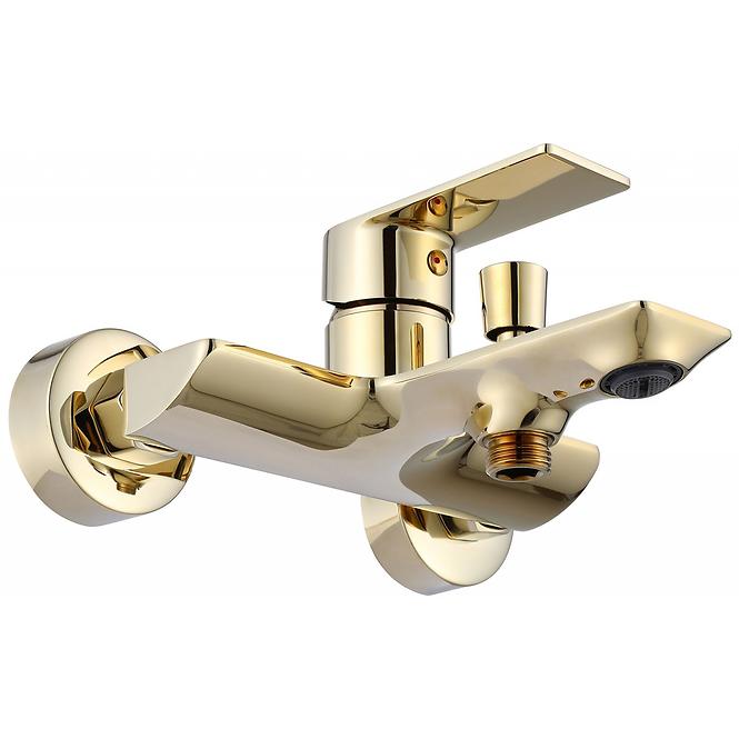 Badewanne-Armatur mit Duschset Rea Urban Gold