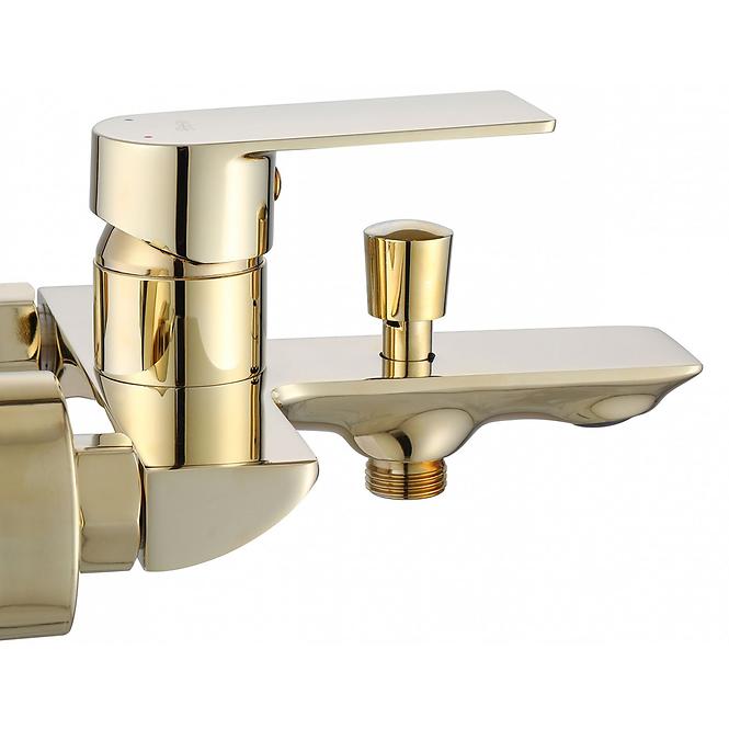 Badewanne-Armatur mit Duschset Rea Urban Gold