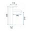 Waschbecken-Armatur hoch Rea Graf Chrom,2