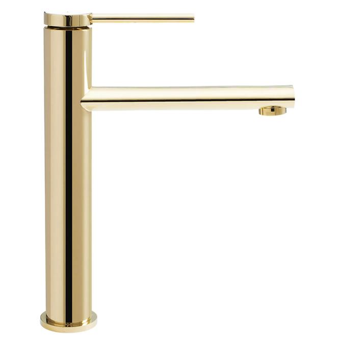 Waschbecken-Armatur hoch Rea Oval Gold