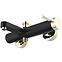 Badewanne-Armatur mit Duschset Rea Polo Schwarz/Gold,2