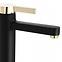 Waschbecken-Armatur hoch Rea Polo Schwarz/Gold,2