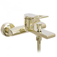 Badewanne-Armatur mit Duschset Rea Soul Gold
