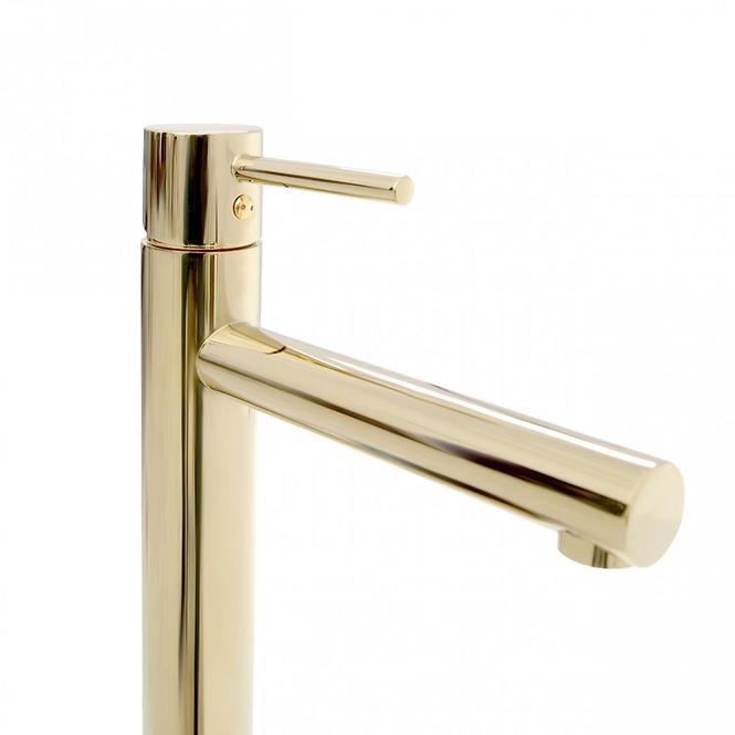 Waschbecken-Armatur hoch Rea Tess Gold