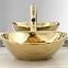 Waschbecken-Armatur hoch Rea Tess Gold,6