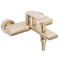 Badewanne-Armatur mit Duschset Rea Verso Gold gebürstet