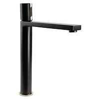 Waschbecken-Armatur hoch Rea Icon Schwarz/Gold