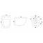 Hängeschüssel Carlo Mini Rimless granit shiny,6
