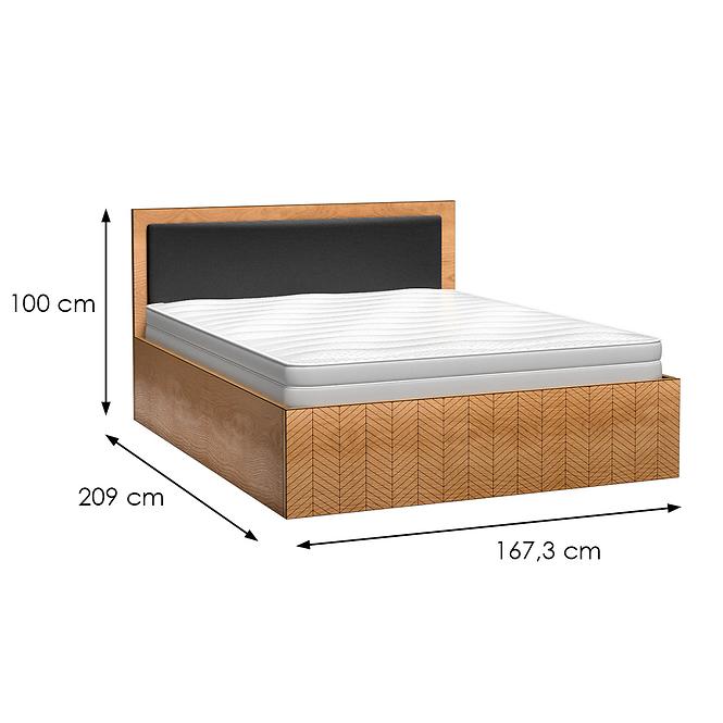 Bett 160x200 Fonti F12 Eiche Karamell