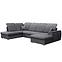 Ecksofa Amsterdam P grau Viton 203,2