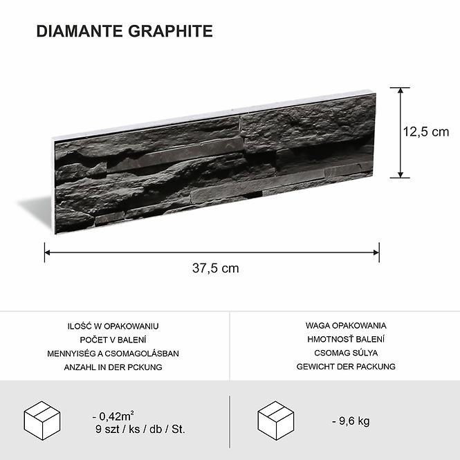 Stein Diamante Graphite Pack.=0,42 m2