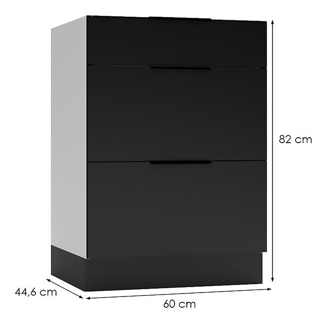 Küchenschrank Mina D60 S/3 schwarz
