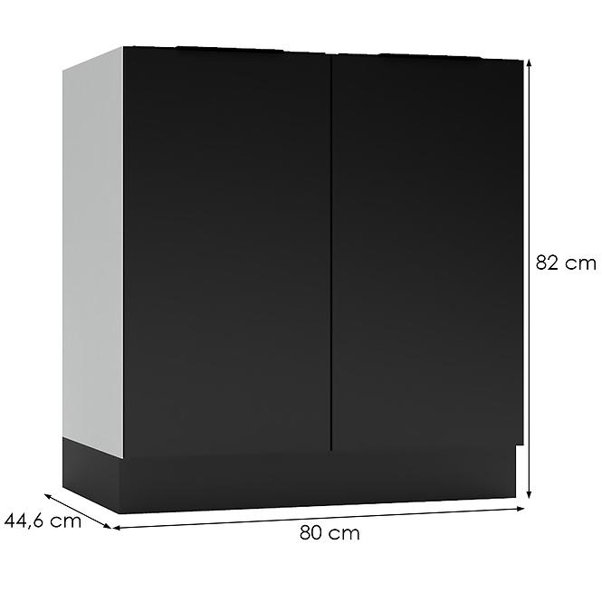 Küchenschrank Mina D80 schwarz