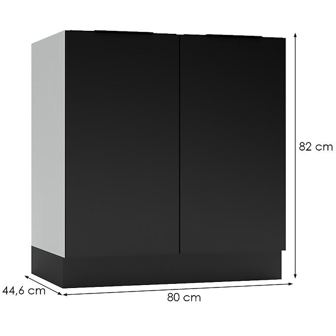 Küchenschrank Mina D80ZL schwarz