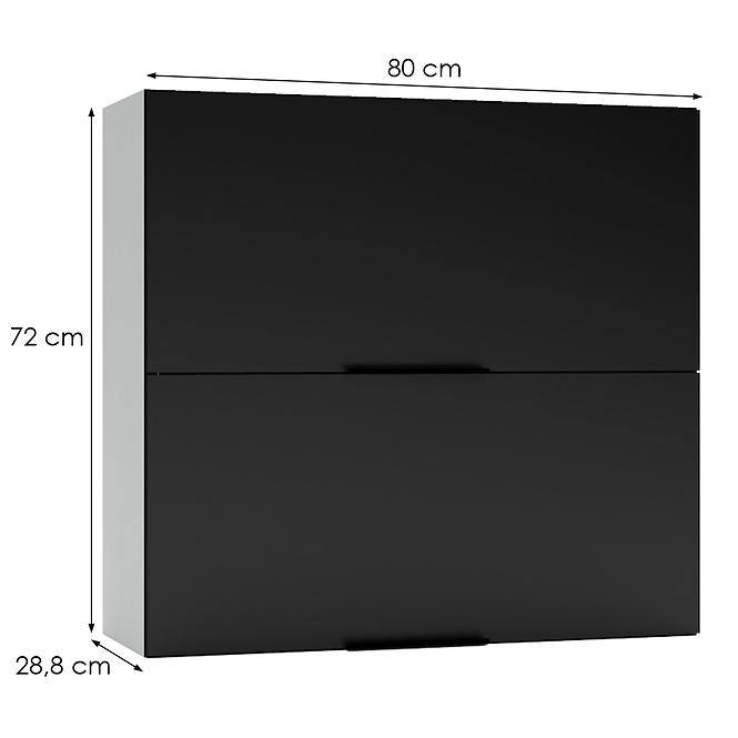 Küchenschrank Mina W80GRF/2 schwarz