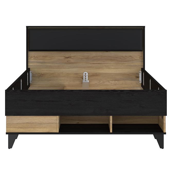 Bett LionaL YAL1122-M687 eiche mauvell /eiche cabezone