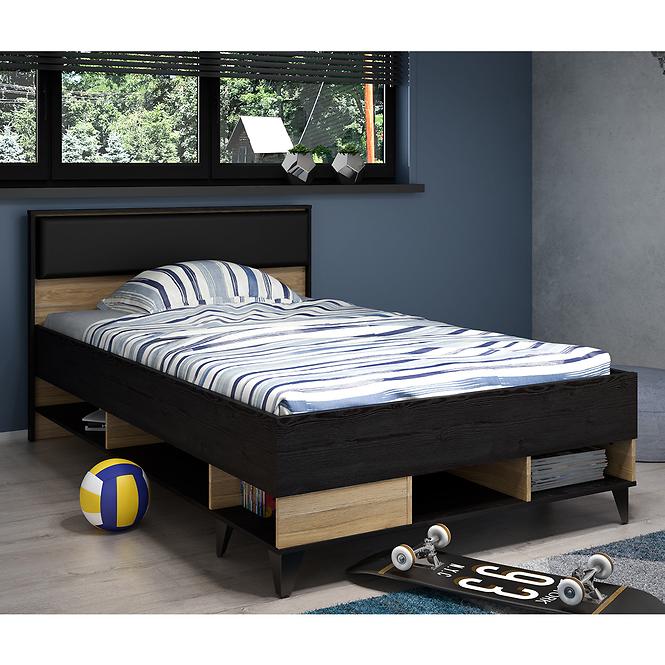 Bett LionaL YAL1122-M687 eiche mauvell /eiche cabezone