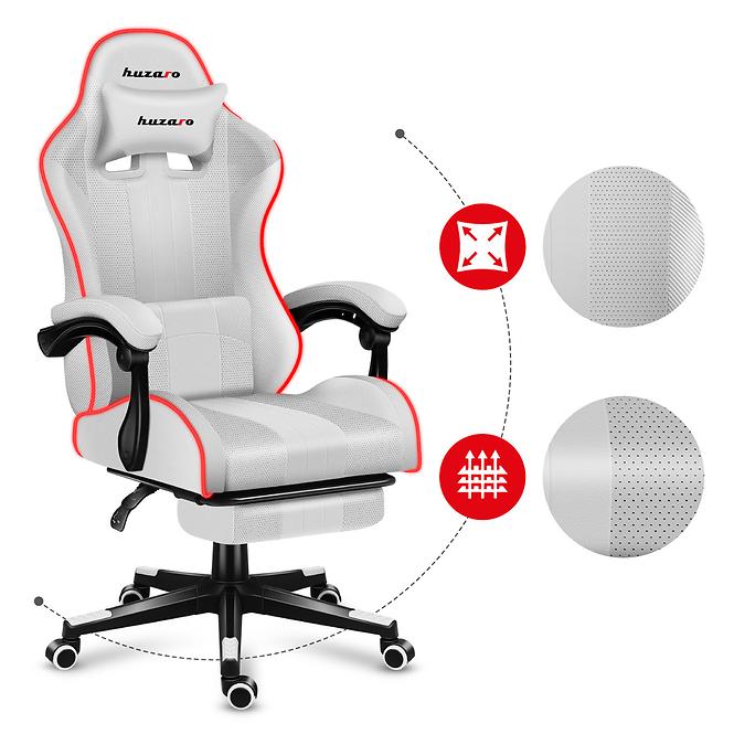 Gaming-Stuhl HZ-Force 4.7 RGB/White