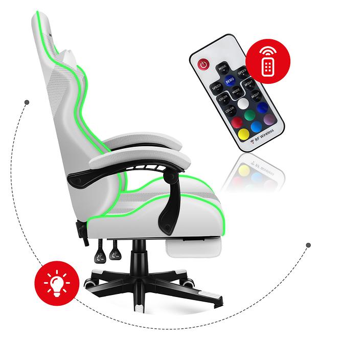 Gaming-Stuhl HZ-Force 4.7 RGB/White