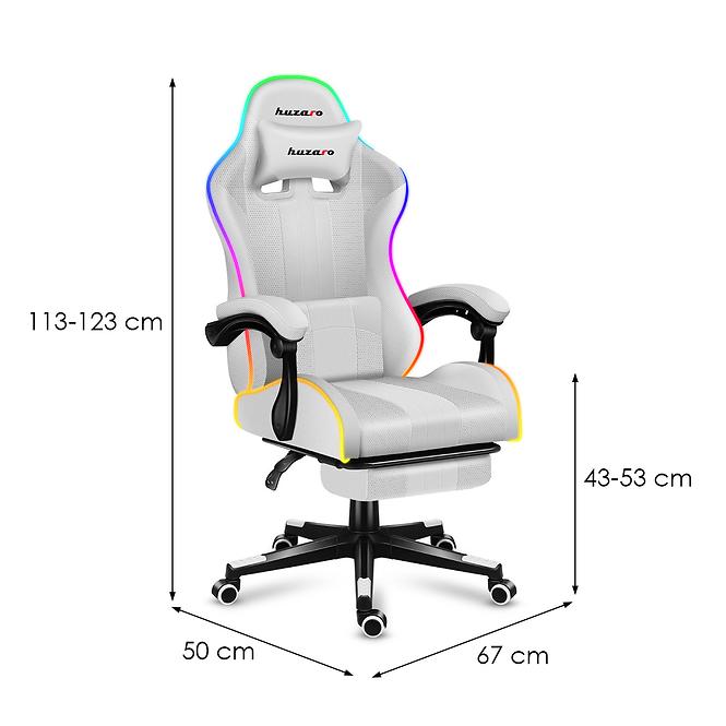 Gaming-Stuhl HZ-Force 4.7 RGB/White