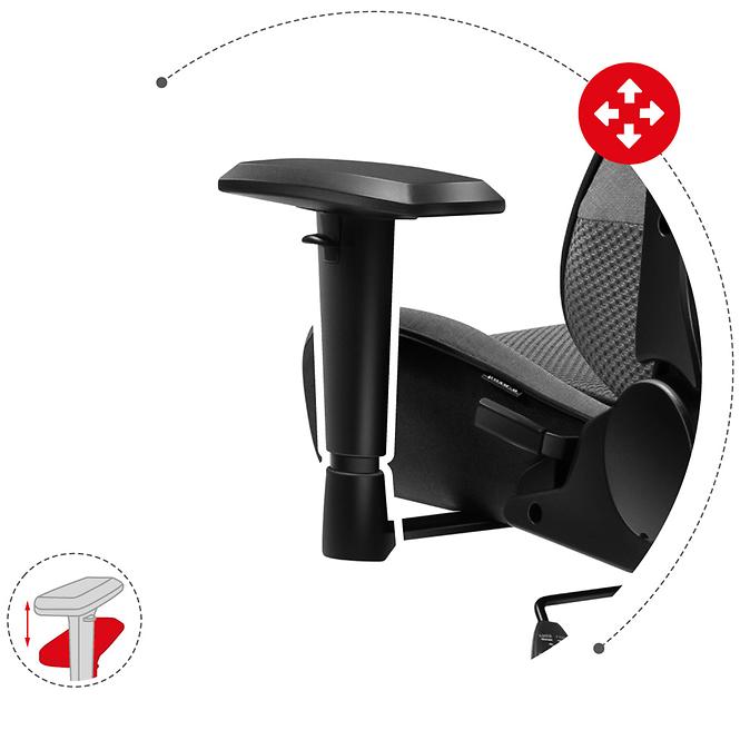 Gaming-Stuhl Hz-Force 6.2 Grey/Netz