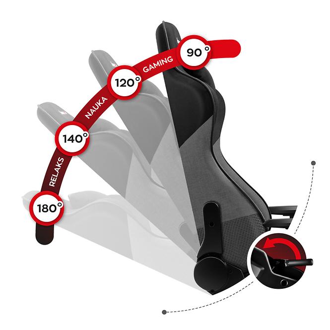 Gaming-Stuhl Hz-Force 6.2 Grey/Netz