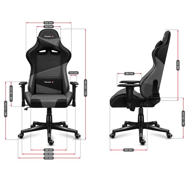 Gaming-Stuhl Hz-Force 6.2 Grey/Netz