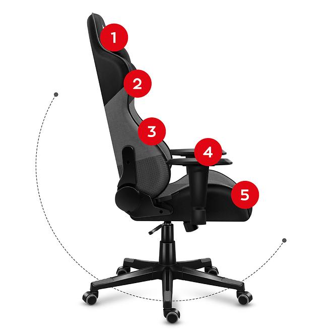 Gaming-Stuhl Hz-Force 6.2 Grey/Netz