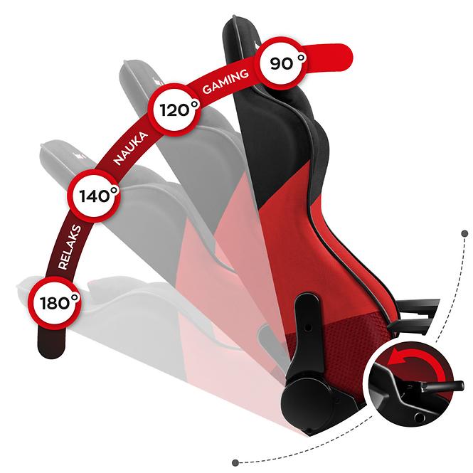 Gaming-Stuhl Hz-Force 6.2 Red/Netz