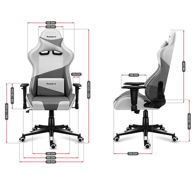 Gaming-Stuhl Hz-Force 6.2 White/Netz