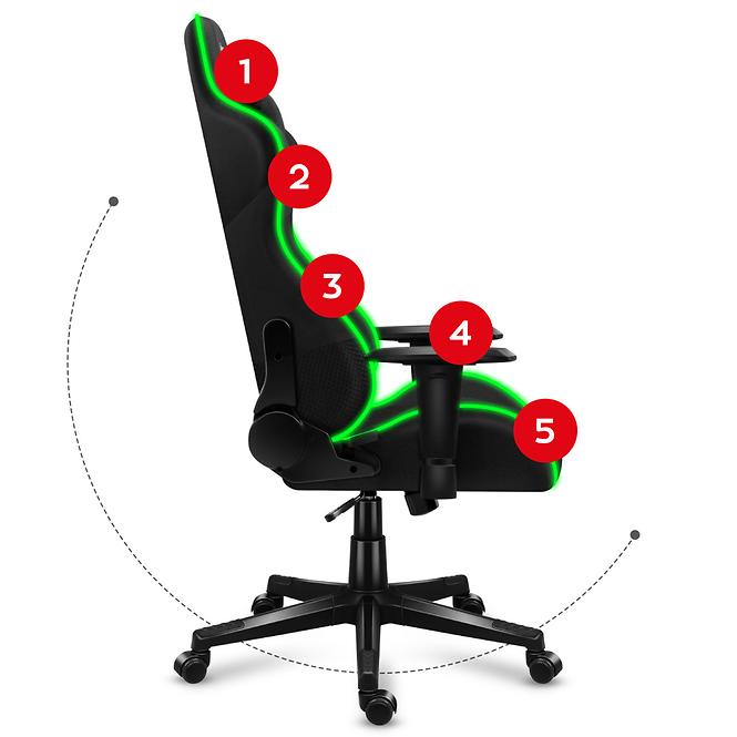 Gaming-Stuhl HZ-Force 6.2 Netz/RGB
