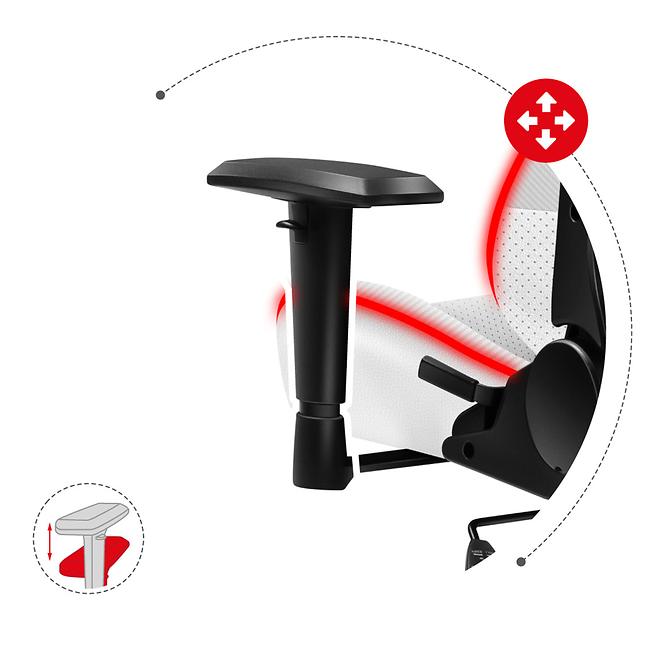 Gaming-Stuhl HZ-Force 6.2 White/RGB