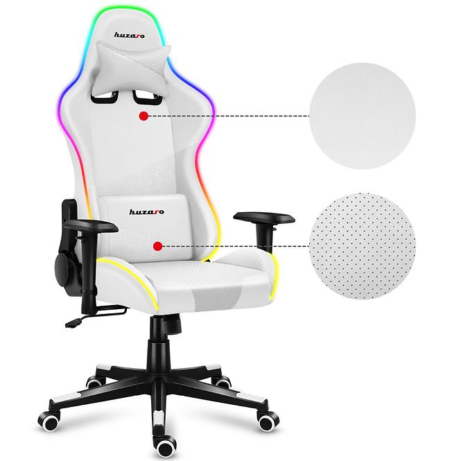 Gaming-Stuhl HZ-Force 6.2 White/RGB