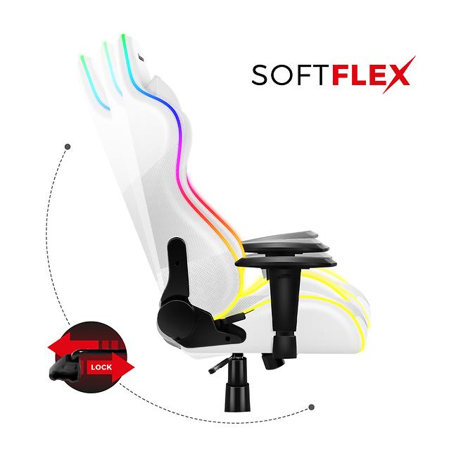 Gaming-Stuhl HZ-Force 6.2 White/RGB