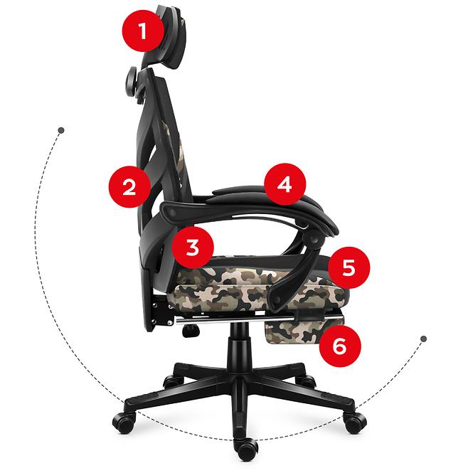 Gaming-Stuhl HZ-Combat 5.0 Camo