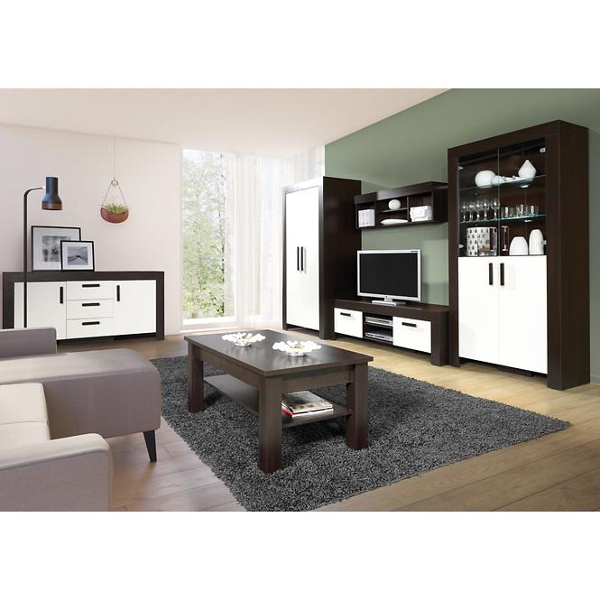 Regal Cezar 130cm Milano/Weiß