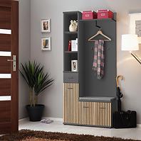 Vorzimmerwand MARCO I + P artisan/anthrazit anas mc1+p