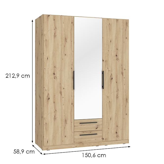 Schrank Cadixo cdxs83s-d78 eiche artisan