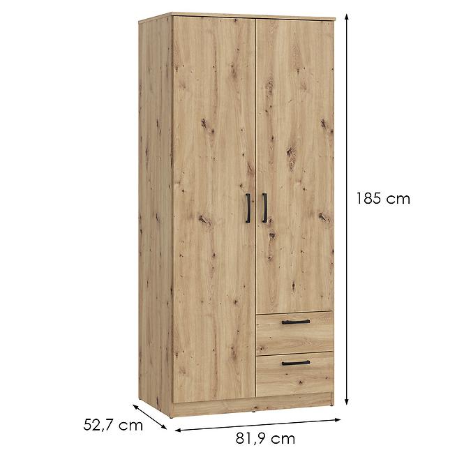 Schrank NIKO niks81-d78 eiche artisan