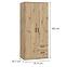 Schrank NIKO niks81-d78 eiche artisan,5