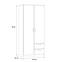 Schrank NIKO niks81-d78 eiche artisan,6