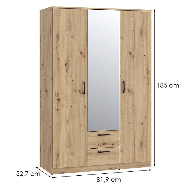 Schrank NIKO niks82-d78 eiche artisan