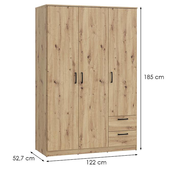 Schrank NIKO niks84-d78 eiche artisan