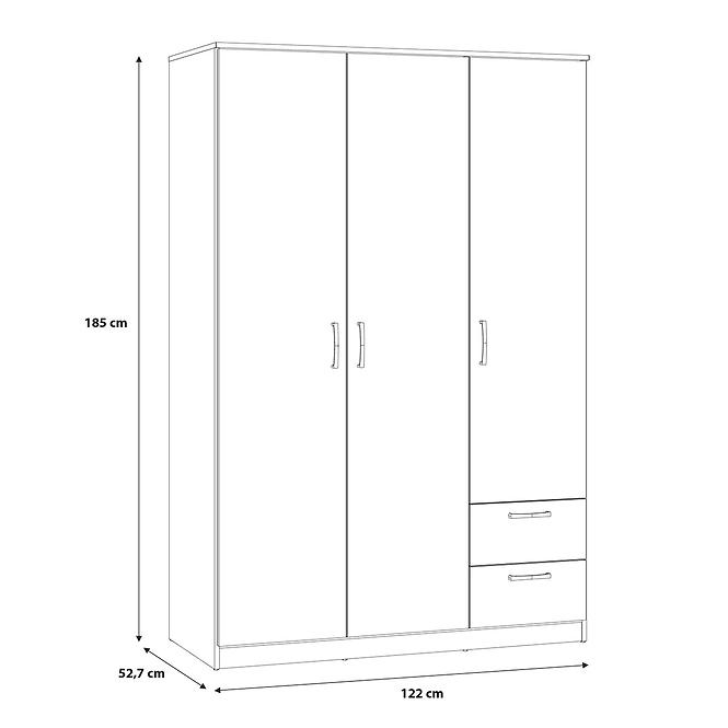 Schrank NIKO niks84-d78 eiche artisan