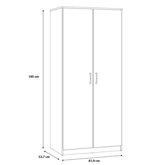 Schrank NIKO niks80-d78 eiche artisan
