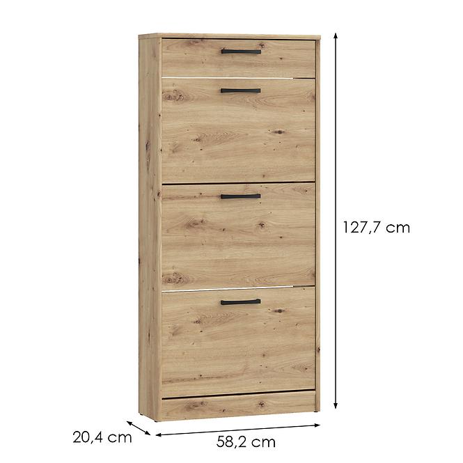 Schuhschrank NIKO nikd311-d78 eiche artisan