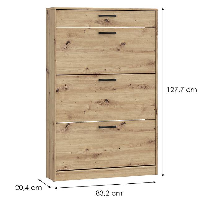 Schuhschrank NIKO nikd321-d78 eiche artisan