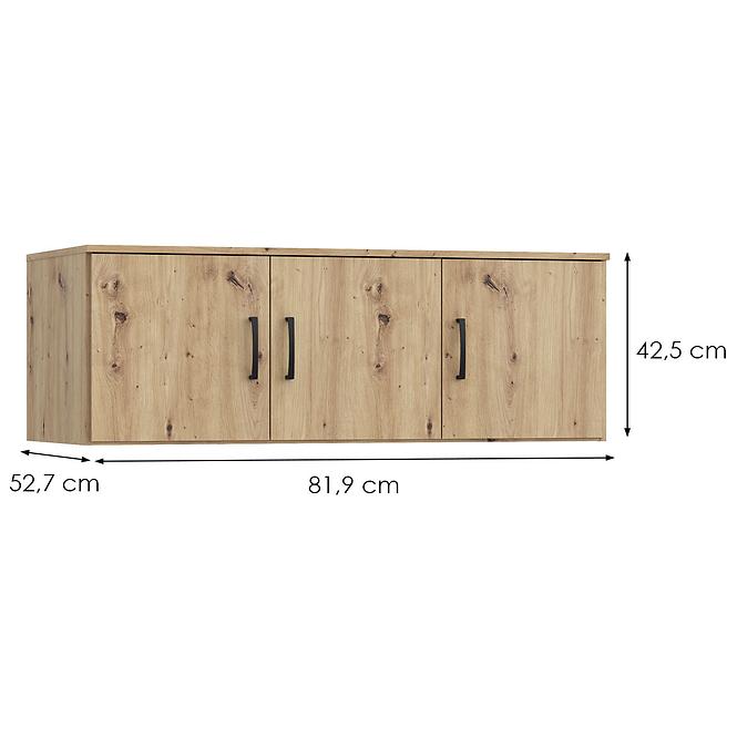 Schrankaufsatz NIKO nikn83-d78 eiche artisan