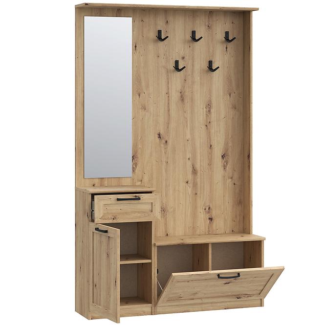 Vorzimmerwand NIKO nikd041-d78 eiche artisan