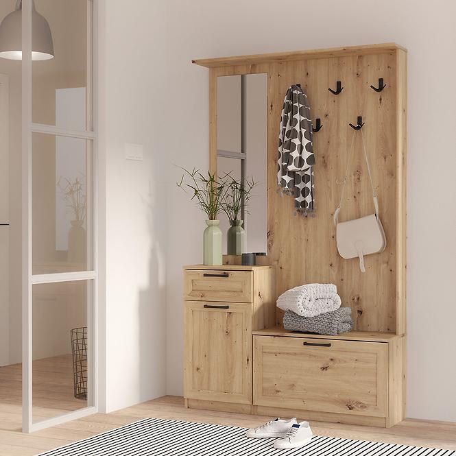 Vorzimmerwand NIKO nikd041-d78 eiche artisan